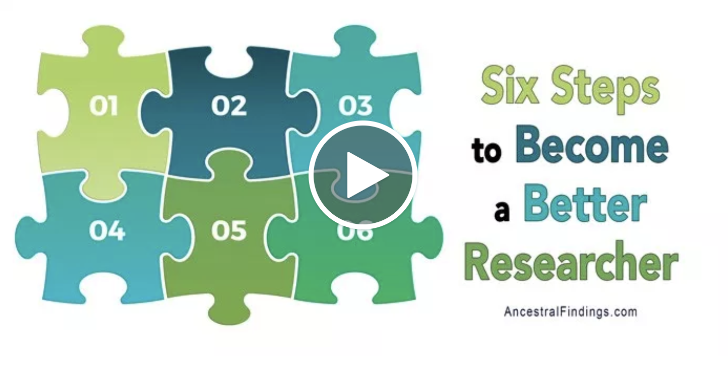 Six Steps to Become a Better Genealogy Researcher