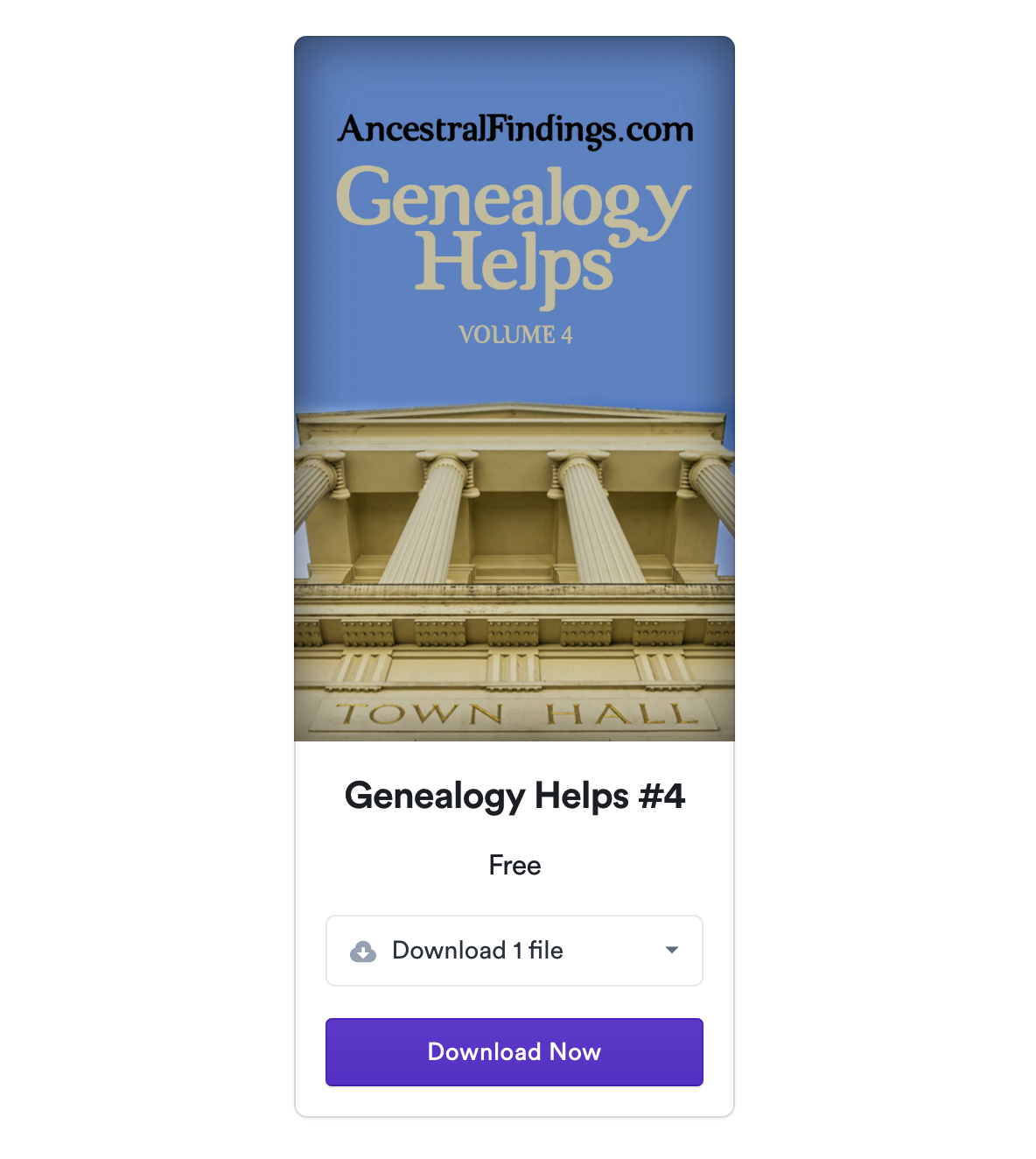 Free Genealogy eBooks