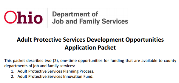 Ohio Department of Job and Family Services Website
