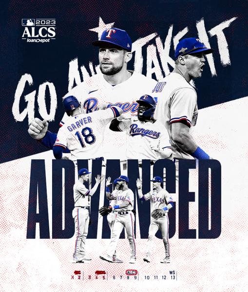Texas rangers email image featuring several players.