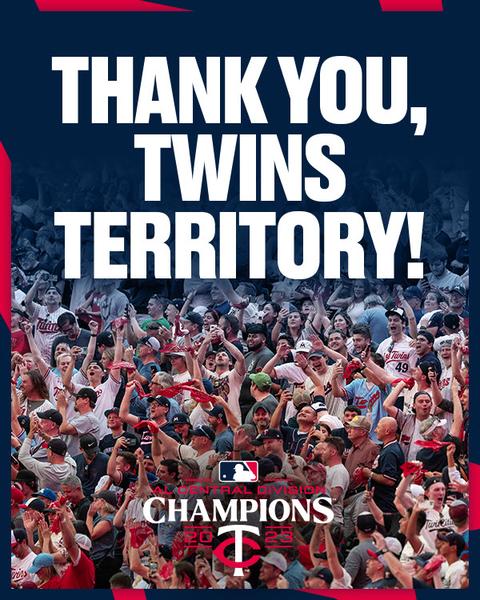 An email image from the Twins thanking their fans over a picture of their fans.