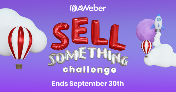 AWeber Sell Something Challenge Banner -- Ends September 30th