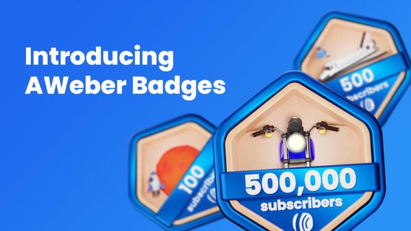 Introducing AWeber Badges