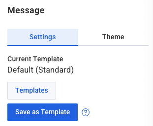 How to save an email template