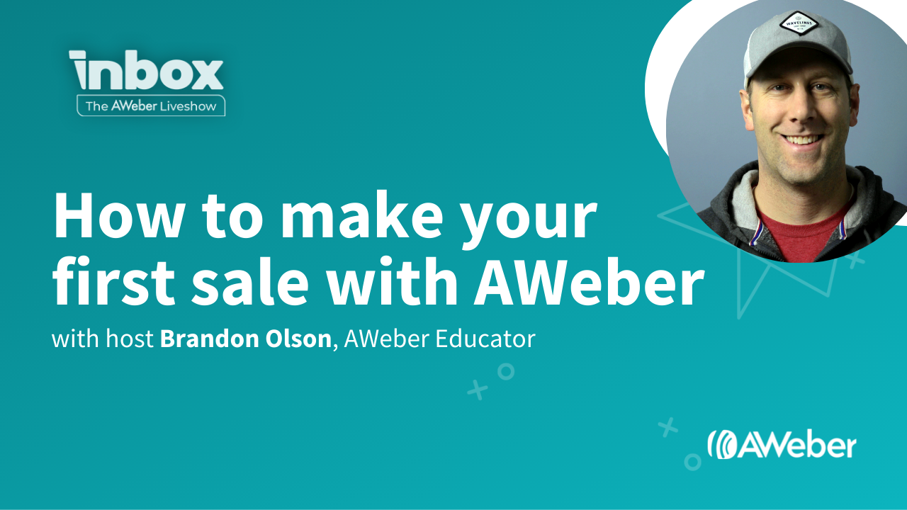 How to make your first sale with AWeber