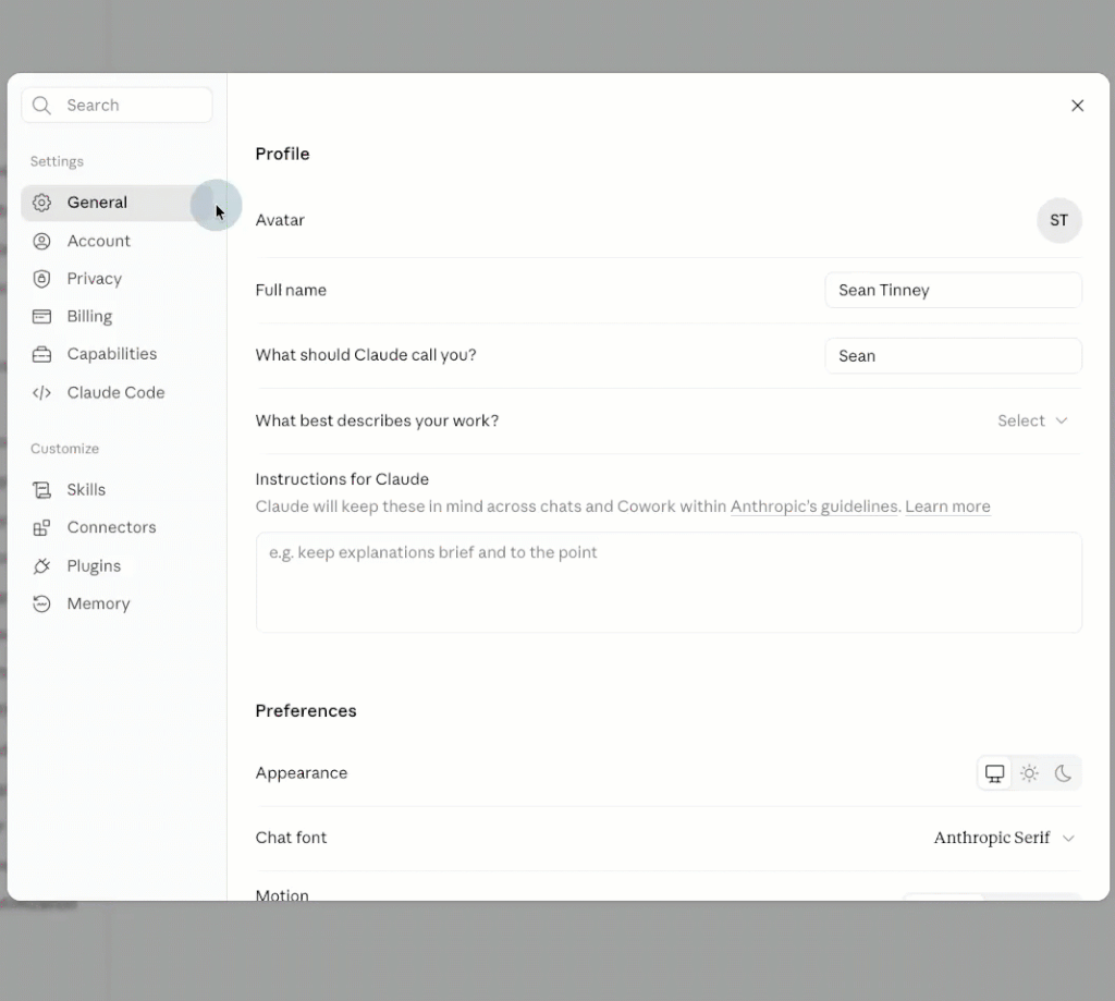 Connecting AWeber in Claude via Settings and Connectors