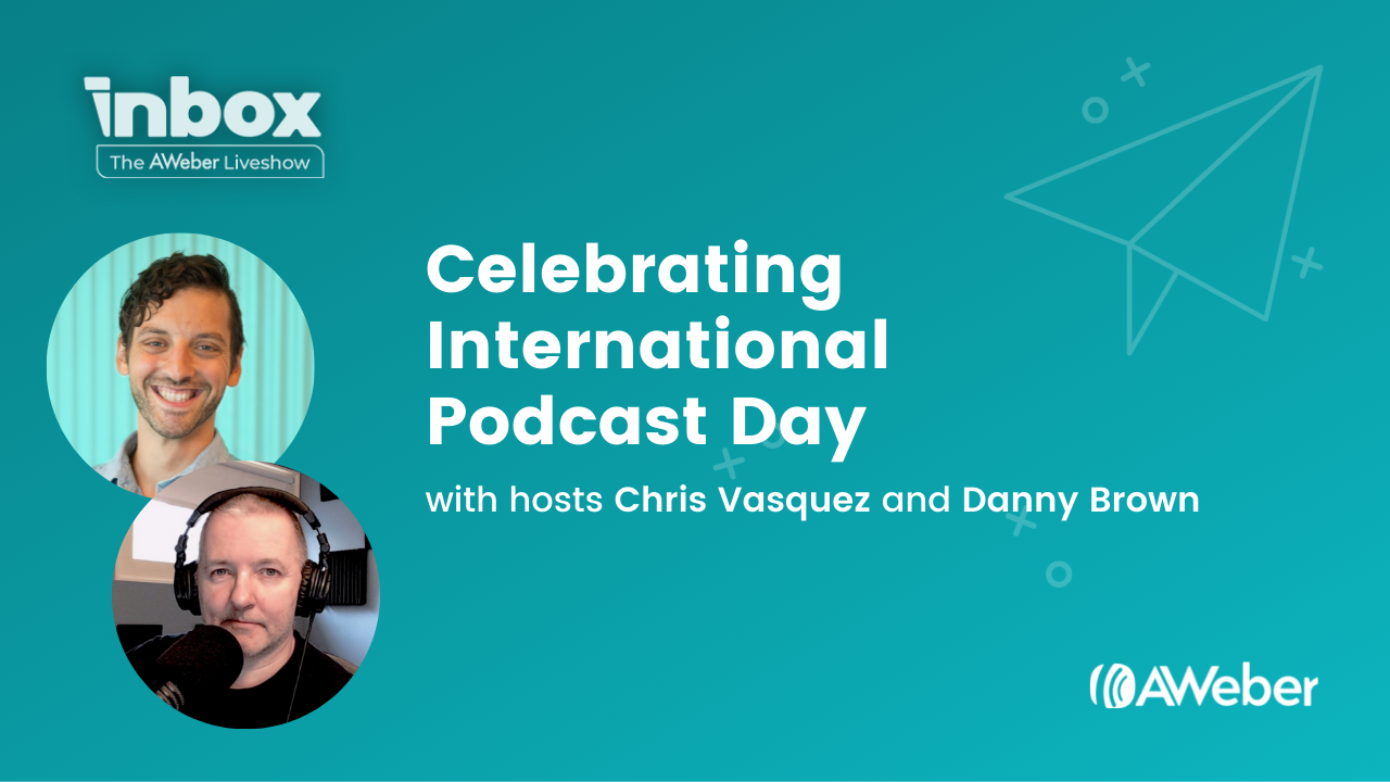Celebrating International Podcast Day with hosts Chris Vasquez and Danny Brown