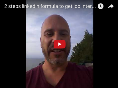 2 steps linkedin formula to get job interviews