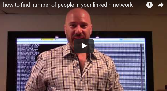 how to find number of people in your linkedin network