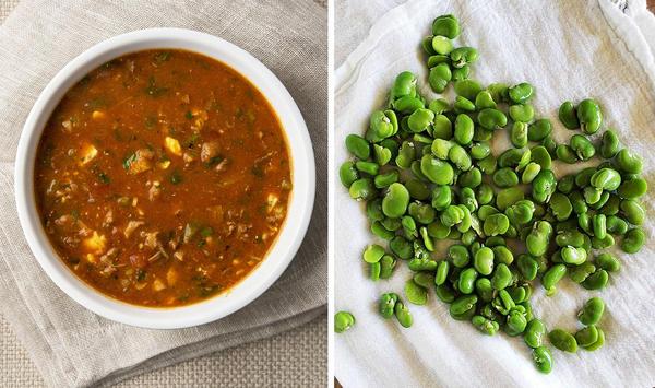 Turtle soup and fava beans