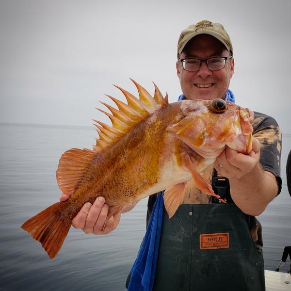 Hank with a copper rockfish