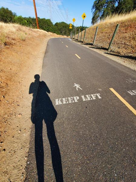 Holly's shadow on the Johnny Cash trail