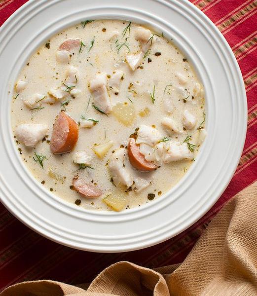 Perch chowder