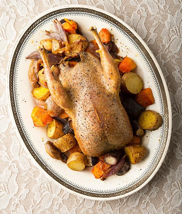 Roast prairie chicken