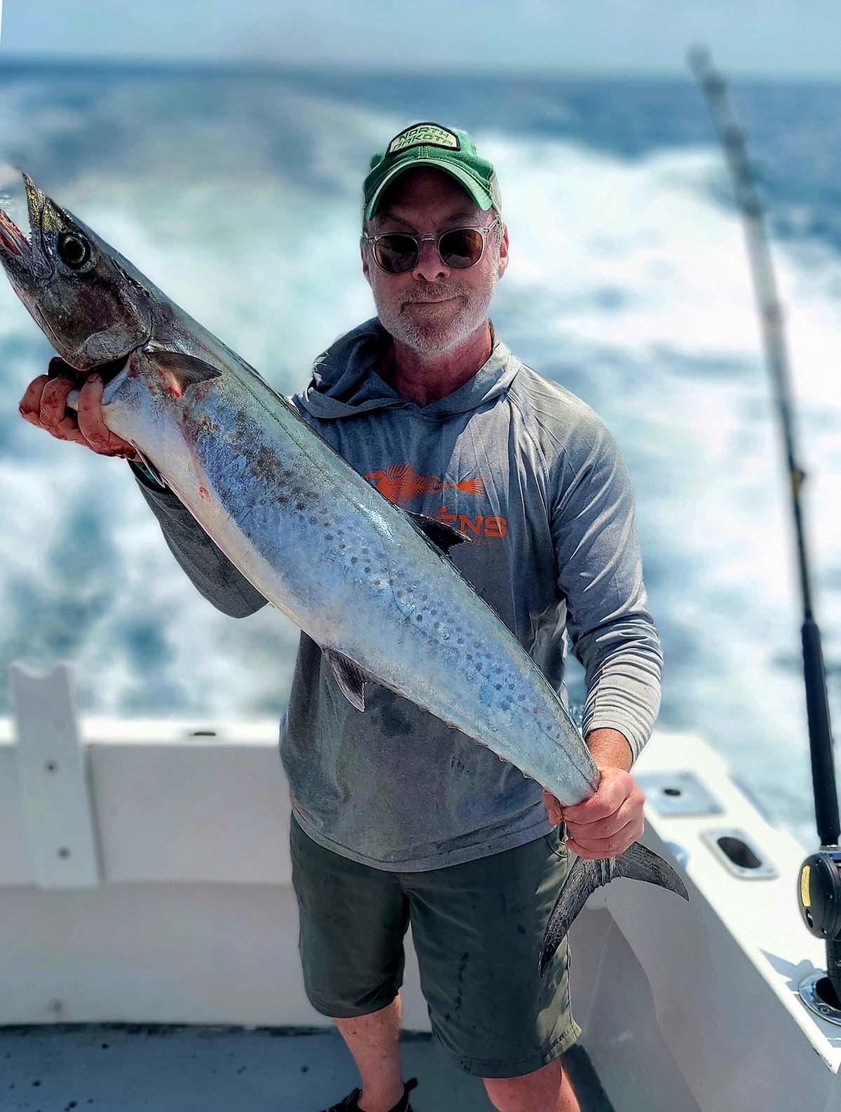 Hank with a king mackerel. 