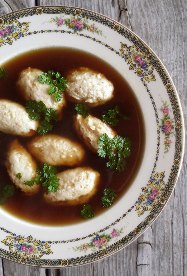 pike dumplings in broth