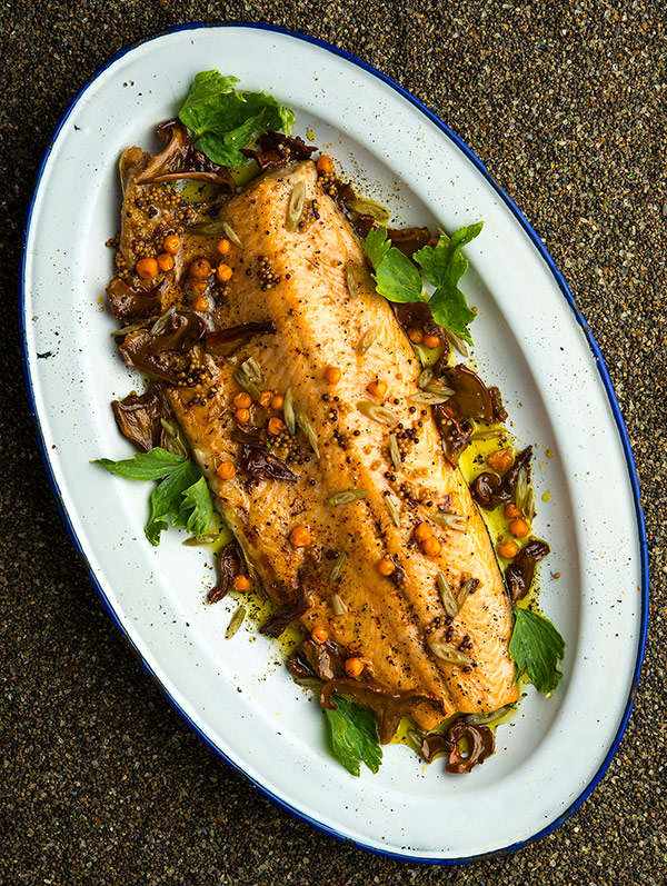 broiled trout