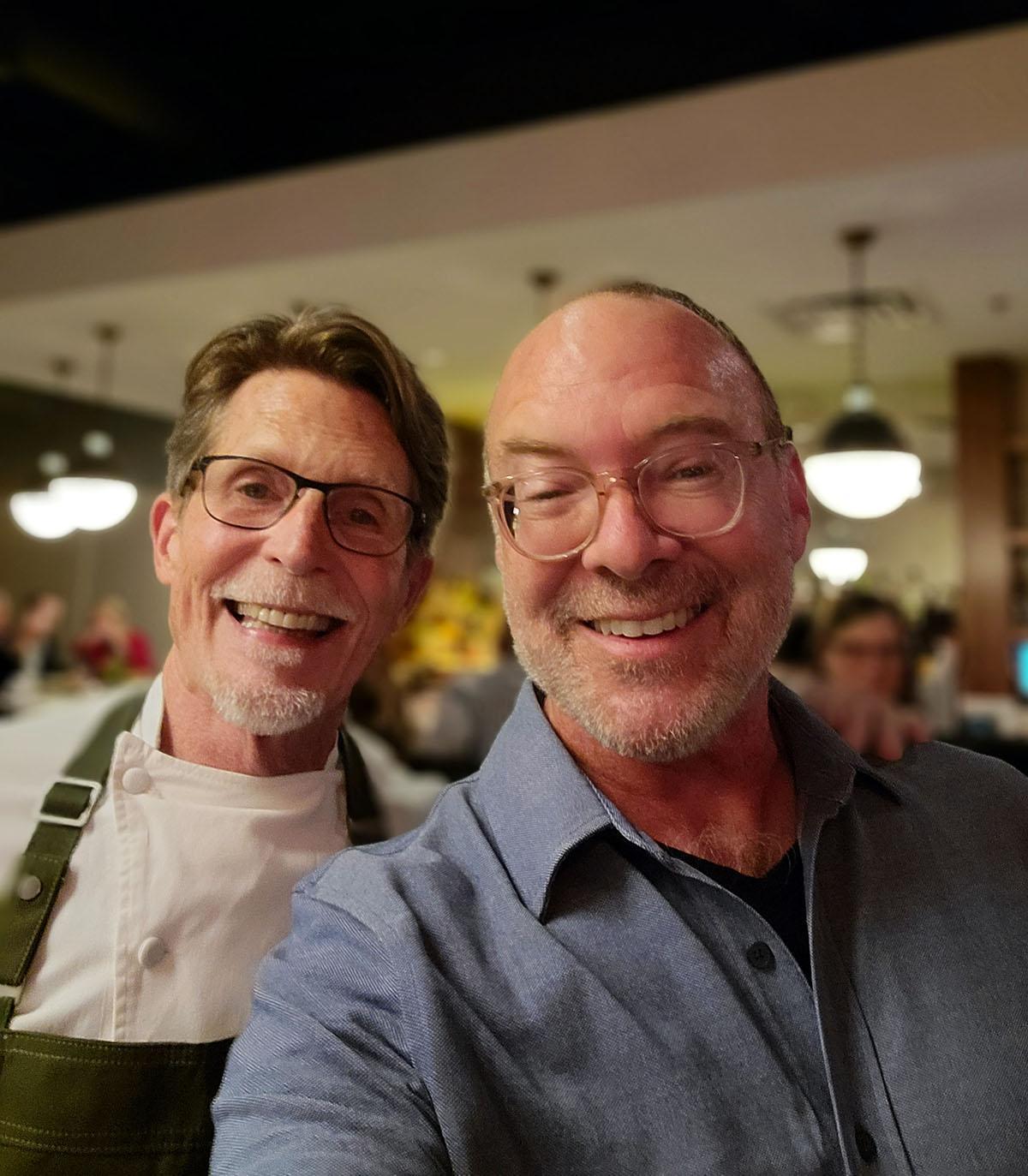 Hank and Chef Rick Bayless. 
