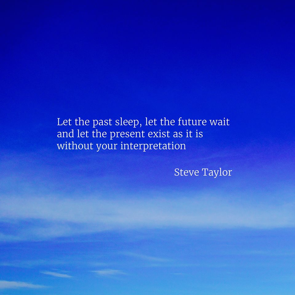 Let the past sleep
