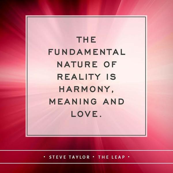 The Nature of Reality is Harmony