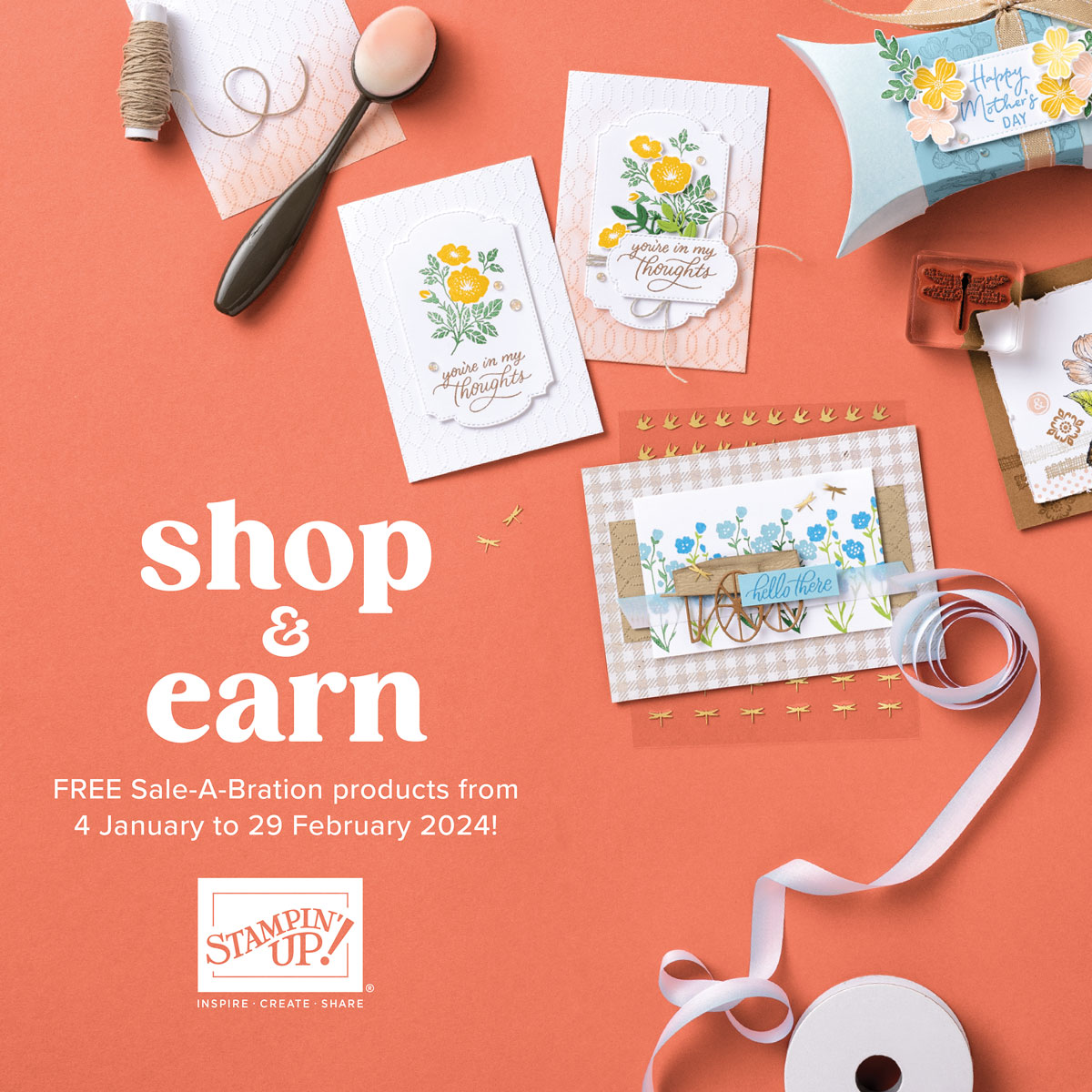 Exclusive FREE Sale-a-Bration Products, Stampin' Up!, stampinup, online shopiing