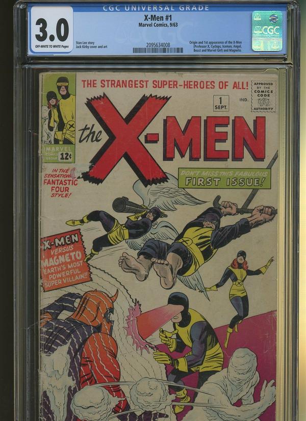 X-Men 1 CGC 3.0, FREE shipping!