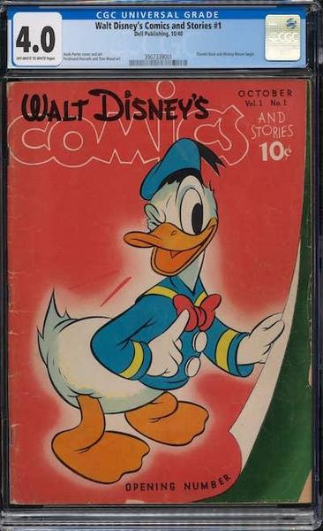 Walt Disney's Comics and Stories #1 CGC 4.0: 104 copies in the census