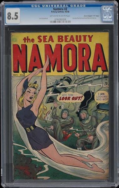 Namora #2 CGC 8.5: 35 copies in the census, 2 higher