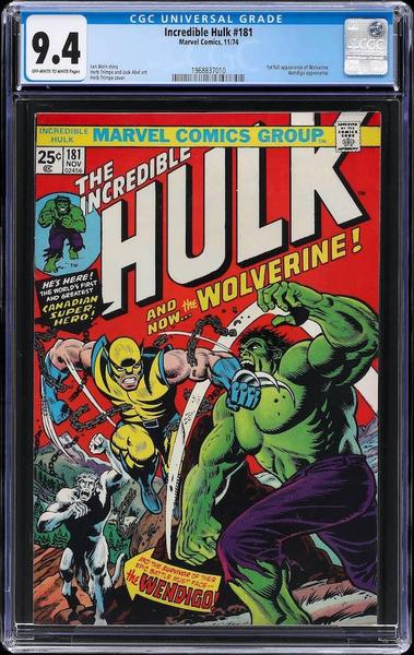 Pay with consignment and own a high-grade Incredible Hulk #181