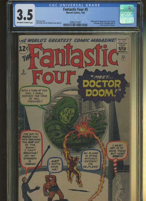 Fantastic Four #5 CGC 3.5