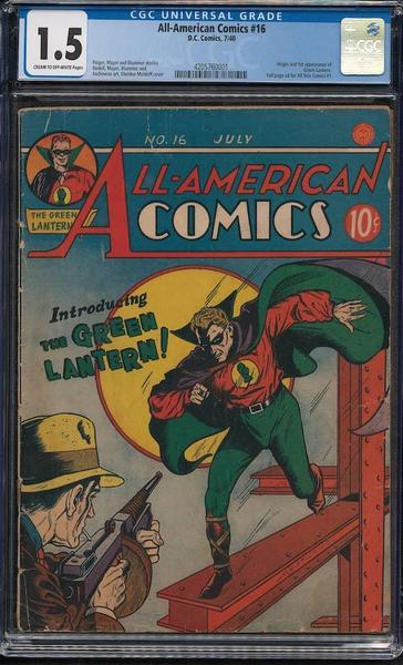 All-American Comics #16 CGC 1.5 record sale!