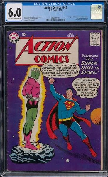 Action Comics #242 CGC 6.0: 568 in the census, 34 higher