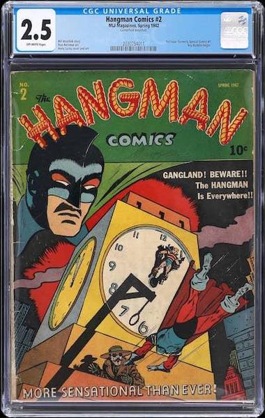 Hangman Comics #2 CGC 2.5: 17 copies in the census