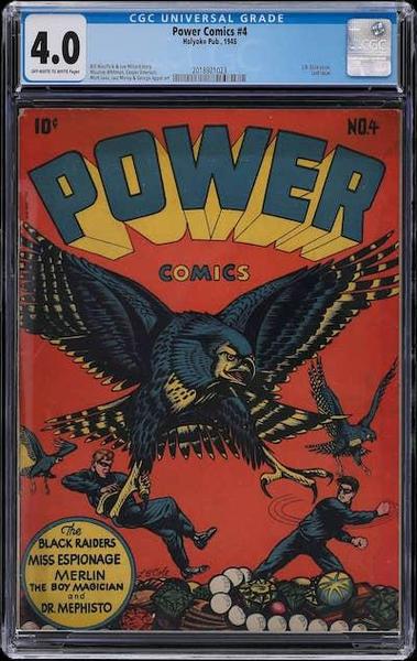 Power Comics #4 CGC 4.0: 37 copies in the census
