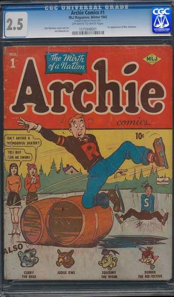 Archie Comics #1 CGC 2.5: 53 copies in the census