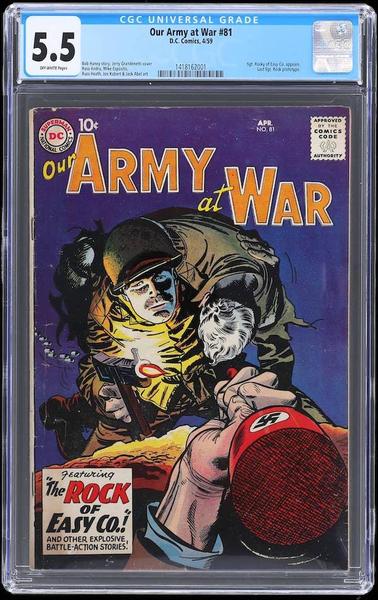 Our Army at War #81 CGC 5.5: Sgt Rock Prototype
