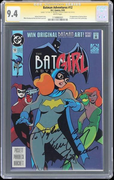 Batman Adventures #12 CGC 9.4 Signature Series: 1st Harley Quinn