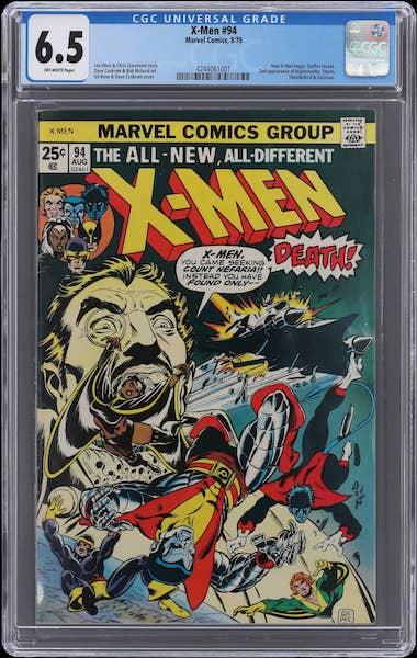 X-Men #94 CGC 6.5, sold for $546, last GPA sale $492