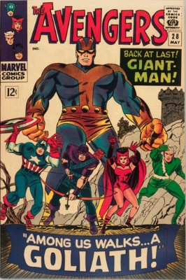 Avengers Comics #28: ​​​​​​​1st Appearance of The Collector; Giant-Man becomes Goliath