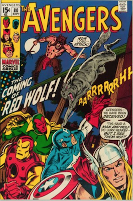 Avengers Comics #69: 1st Red Wolf