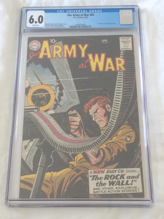 Our Army at War #83: First Appearance of Sgt. Rock. Scarce to Rare Above VG. CGC 6.0