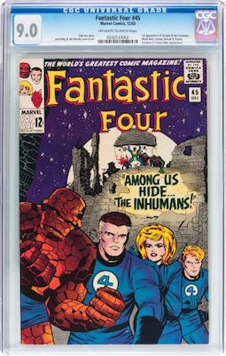 Fantastic Four #45: sell below CGC 7.0, hold between 7.0 and 9.0, buy at 9.0 or above