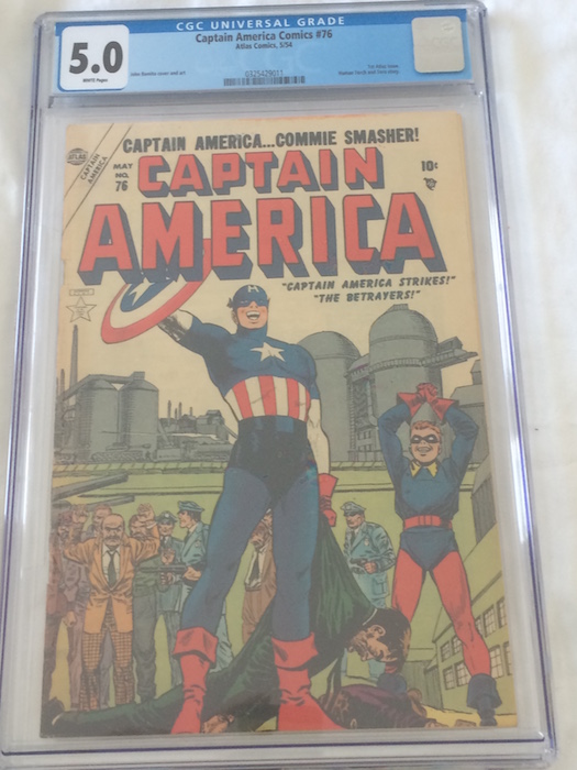 Captain America Comics #76: 1st Atlas Issue, only 18 in the CGC Census! Anti-Communist Cover ​​​​​​​CGC 5.0