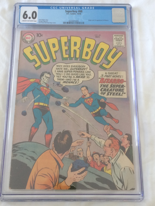 Superboy #68: Origin and First Appearance of Bizarro CGC 6.0