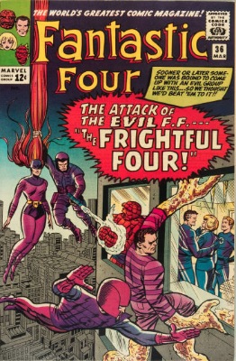 Fantastic Four #36: first Frightful Four, first Medusa