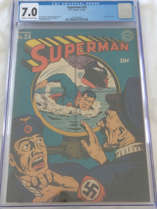 Superman #23: Classic War Cover CGC 7.0