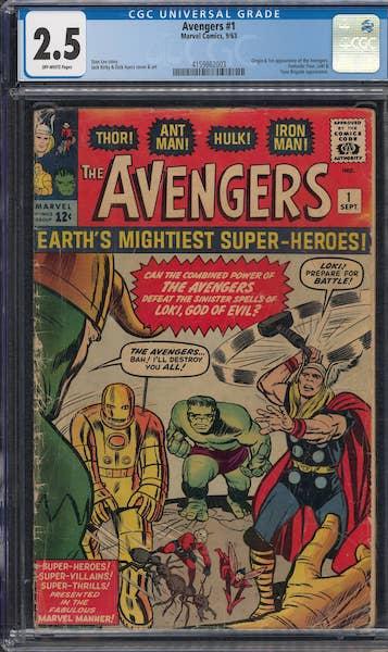 Avengers #1, first appearance of the super team