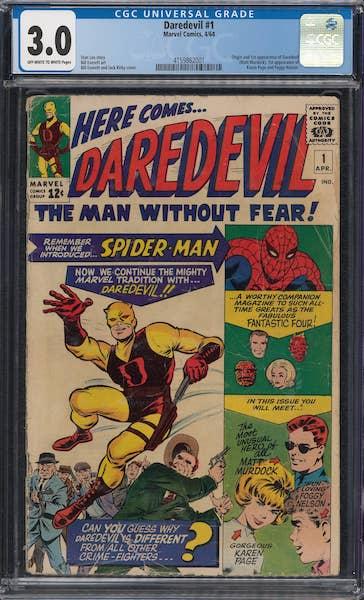 Daredevil #1 is the origin and first appearance of the Silver Age Daredevil