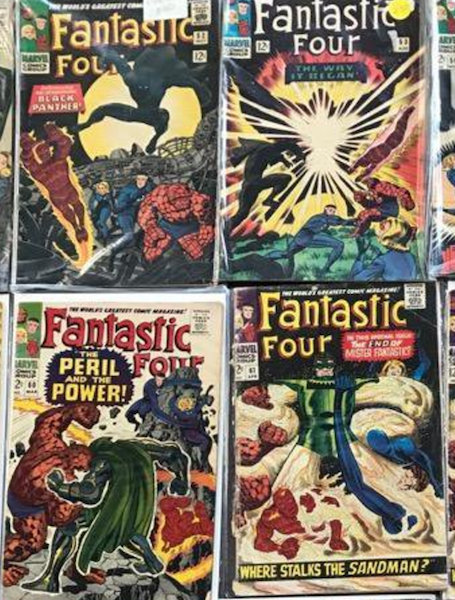 Silver Age Fantastic Four Lot including Two Copies of #36, #46, Two Copies of #50, #52 and #53 Black Panther...