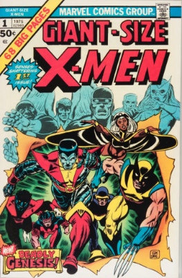 Giant-Size X-Men #1: First Appearance of Wolverine in the Super-Team (2nd Full Appearance); 1st Nightcrawler, Storm, Colossus and Thunderbird
in New Team